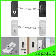[Szgrqkj2] Window Chain Lock No Drilling Door Restrictor for Home Refrigerator