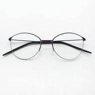 💎 頂級純鈦 💎 [檸檬眼鏡] Markus T DOT 020 250 德國品牌 消光紫色極輕量橢圓光學鏡框