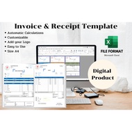 [C81]  Invoice & Receipt Template with Formulas