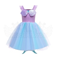 hiCosplaydy Mermaid Princess Ariel Dress Kids Cosplay Costume