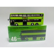 1:110 Diecast Double Decker Lush Green Bus Model Volvo B9TL CDGE Rare Early Series Route 72