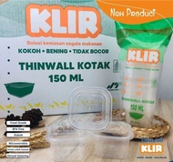 Thinwall Klir Kotak 150ml / Thinwall SQ 150ml Kotak (25set)