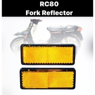 SUZUKI RC80 BEST RR RR110 RC 80 RC100 RC110 RC 100 110 FRONT FORK REFLECTOR SET REFLEKTOR SPARE PART