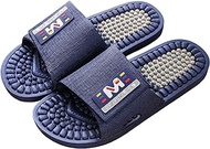 Plantar Fasciitis Massage Slippers Men Women Foot Massage Shoes Acupressure Shiatsu Therapeutic Reflex Sandals For Pain Relief In The Arch Of Foot (Color : Blue, Size : 42/43 EU)