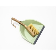 AT-🌞Bamboo Handle Dustpan Set Desktop Cleaning Small Broom Household Keyboard Dust Portable Garbage Shovel 1DYU