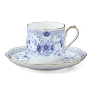 [NARUMI JAPAN] MILANO Bone China Coffee Tea Cup &amp; Saucer | Gold Rim / European Retro Western Style / For Gift of Tableware