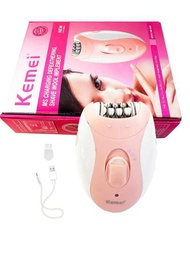 Kemei品牌km-189b電動脫毛器可充電女士腋下脫毛器女士毛髮去除usb充電無線女性修剪器,適用於腋下,腿部,私密部位毛髮去除機