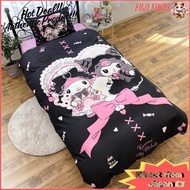 Sanrio My Melody & Kuromi Duvet Cover 3-Piece Set (Pillowcase, Sheet, Duvet Cover) Char