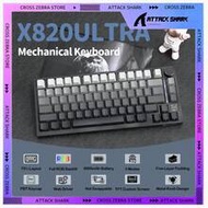 ATTACK SHARK X820 Ultra 75% Wireless Gaming Mechanical Keyboard Hot-Swappable Gasket Mount RGB Backl