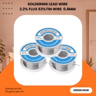 Soldering Lead Wire 2.2% Flux 63%Tin Wire 0.8mm 50grams