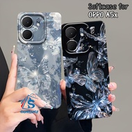 HP Oppo A5X 2025 Case Oppo A5 4G/ / oppo A5i PRO 4G / oppo A5i PRO 5G Butterfly Motif Aesthetic Keki