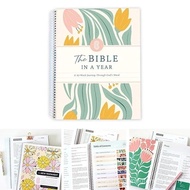 The Bible in A Year: A 52-Week Study Through Gods Word - Spiral Bible Study Guide 52-Week Women's Bi