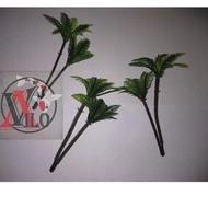 2 Branches Coconut Leaf Artificial Plastic kiloan Fish Tank Aquarium Ornament