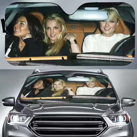 Paris Britney Lindsay Heat Car Sun Shade auto Accessories Iconic 2000s, Car Auto Sun Shade, Car Sun