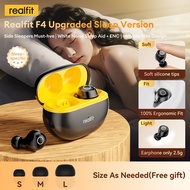 【Upgraded ANC&APP】Realfit F4 Bluetooth Earphone ANC&ENC -40dB Ultra-deep Bass Noise Cancelltion, Low
