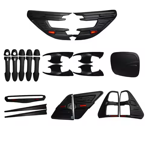 22PCS/SET for 2015-17 HILUX REVO body kit cover trims front tail lamp covers Handle bowl cover rear 