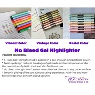 No bleed gel highlighters best for journals and planners