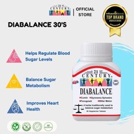 21st Century Diabalance, 4 Herbs For Blood Sugar Support - 30 Vegetarian Tablets