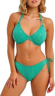 Women's Nomad Nights Underwire Halter Bikini Top, Marine, 34F