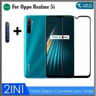 2IN1 Tempered Glass PACKAGE Realme 5i 5s 5 5 PRO XT 10 4G C11 C12 C15 C3 C2 C1 C17 7 7i Free Anti-Sc
