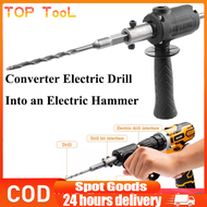 【COD Spot】Electric Drill To Electric Hammer Converter Adapter Modified Rotary Hammer Tool Device Portable/Demolition Hammer