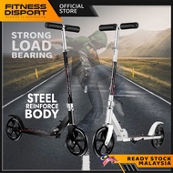 Fitness F1 Adult Scooter 2 Wheels Foldable Big Steel Scooter City Work Campus Walking Tools / Skuter