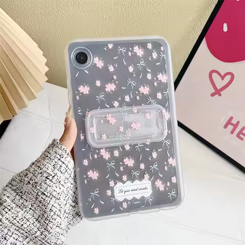 Bowknot Transparent Tablet Case For Samsung Tab S11 11 inch 2025 Tab A7 Lite A9 A11 8.7 A8 A9+ A11+ 