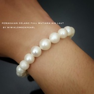 Gelang mutiara air laut ORI Asli lombok bersertifikat Gelang mutiara air laut asli Aksesoris mutiara