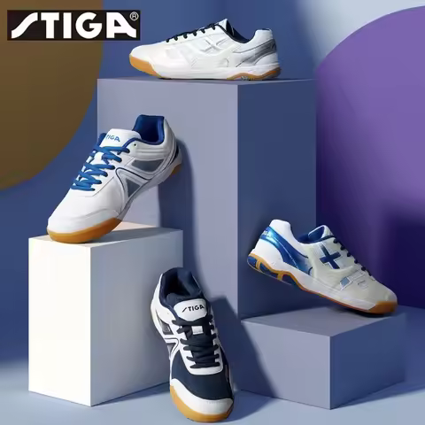 STIGA professional table tennis shoes anti slip breathable men's and women's sports shoes summer cus