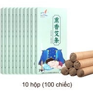 10 Hộp Nhang Muỗi Ngải Cứu Xua Đuổi Muỗi An Toàn Cho Trẻ Nhỏ Hương Thơm Thư Giản Khử Mùi Xông Phòng
