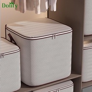 Dolity Clothes Storage Bin Blanket Storage Bag Box Suitcase Space Saver Blanket Toys with Zipper Bedding Under Bed Organizer Bag