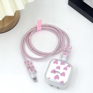 Pink Color Charger Case For iPhone 40W Charger Protector Cover TPU for iPhone 17 pro max