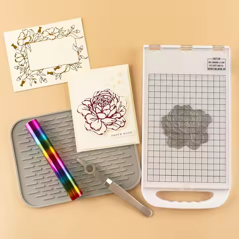 Hot Stamping Foil Machine Vinyl Film Heat Press Machine Leather Fabric Embossing Transfer Foil Press