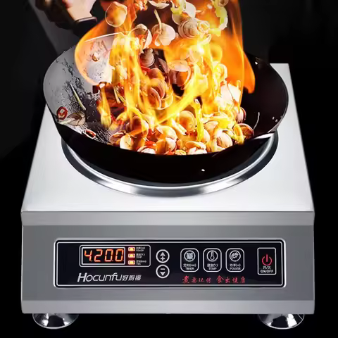 Commercial induction cooker 3500W concave high power electric frying stove 4200w stir fry electric f