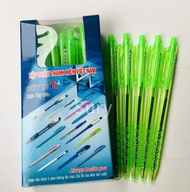 20 cây viết bi vỏ xanh lá ngòi 0.5 mm nét mực đậm đều và thanh mảnh