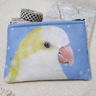 黃和尚鸚鵡-不織布零錢包