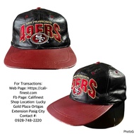 San Francisco 49ers leather Strapback Hat