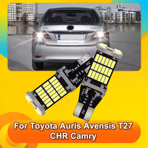 2x LED Reverse Light Bulb Lamp W16W T15 921 Canbus For Toyota Auris Avensis T27 CHR Camry Corolla FJ