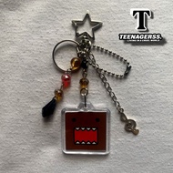 GANTUNGAN Beads Keychain Bag Domo Keychain Bag Beads Aesthetic Jewelry Charm Emo