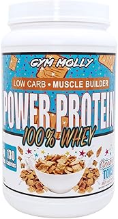 Gym Power Protein Powder, 100% Whey Protein Isolate, 25g of Protein, 5.5g BCAAs, Fast Absorbing - Re