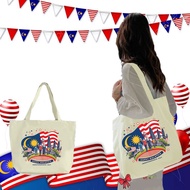 HOT Beg Tote Hari Kebangsaan Malaysia Bercetak Beg Hari Kemerdekaan Malaysia Beg Tote Bendera Malays