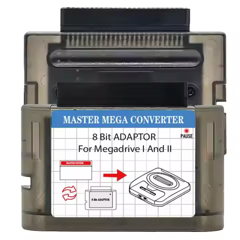 Master System Adapter 8 bit Game Cartridge Converter Adapter for SEGA Mega drive 16 bit Adapter Vide