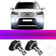 News High Brightness 881 LED Car Front Fog Light Bulb With Lens 6000K 50W High Lumen 10LED Light 1PC