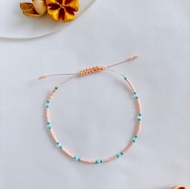 【日本DB古董珠】幸運串珠手鍊 金線 水晶