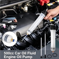500CC Manual Brake Fluid Extractor Pump, Car Engine Oil Fluid Syringe Pump, Universal Manual Vacuum 