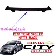 Honda City 2003-2015 Rear Trunk Spoiler (Matte Black)