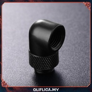 [Oliflica.my] G1/4 Thread 90 Degree Fitting Adapter Rotary Fitting Water Cooled Connector
