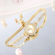 Jam Tangan Wanita Elegan Mewah Model Serut Rantai Gelang