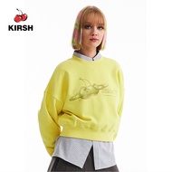 [KIRSH] CHERRY PLANET GRAPHIC CROP SWEATSHIRT | 23SS  | Korean Style | Korean Knit | CROP SWEATSHIRT