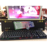 Bàn Phím Giả Cơ Chuyên Game G21 Led 7 màu + Tặng kèm chuột và Tai nghe led 7 màu